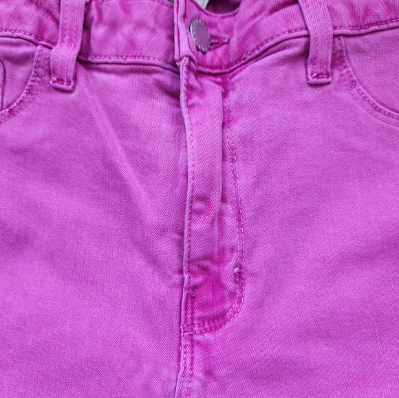 L'Agence Womens Margot Hi Rise Skinny Denim Crop Jean Pink NWOT Sz 32 BarbieCore - Picture 14 of 15